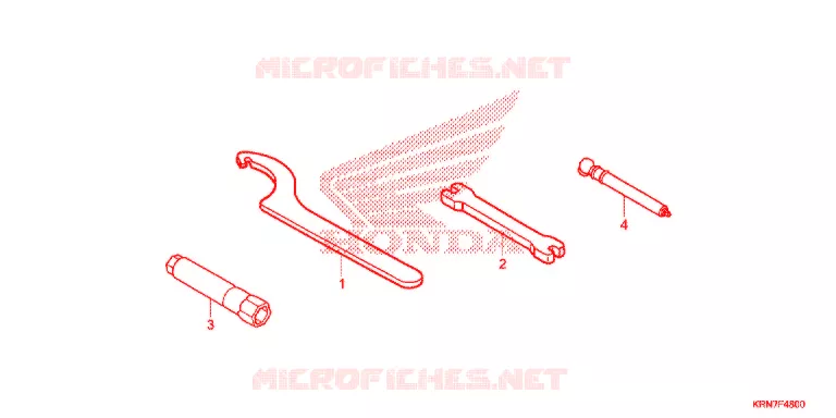 OUTIL Honda MOTO 250 CRF 2017  CRF250RH