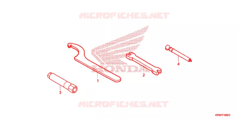 OUTIL Honda MOTO 250 CRF 2017  CRF250RH