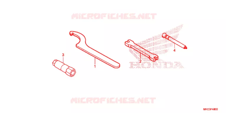 OUTIL Honda MOTO 450 CRF 2017  CRF450RXH