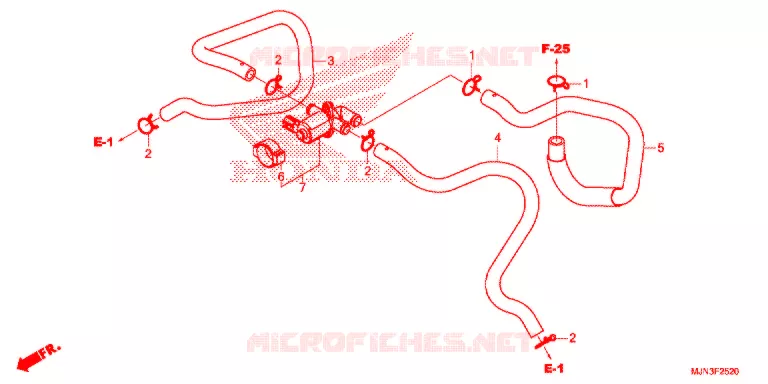 VALVE DE COMMANDE D'INJECTION D'AIR Honda MOTO 1300 CTX 2016  CTX1300AG