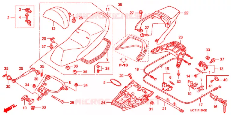 SELLE Honda SCOOTER 400 SILVERWING 2002  FJS4002