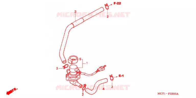 VALVE DE COMMANDE D'INJECTION D'AIR Honda SCOOTER 400 SILVERWING 2002  FJS4002