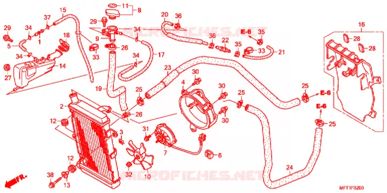 RADIATEUR Honda SCOOTER 400 SILVERWING 2012  FJS400A9_J
