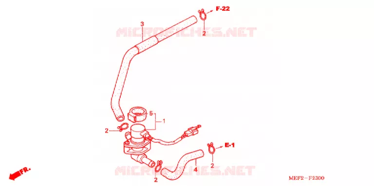 VALVE DE COMMANDE D'INJECTION D'AIR Honda SCOOTER 400 SILVERWING 2006  FJS400L5