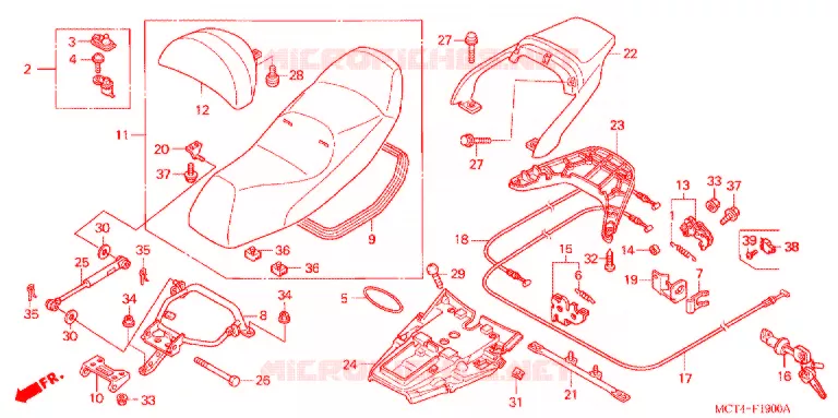 SELLE Honda SCOOTER 600 SILVERWING 2002  FSC6002