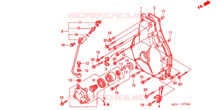 CARTER D'EMBRAYAGE Honda MOTO 1500 GOLD-WING 2003  GL1500CD3