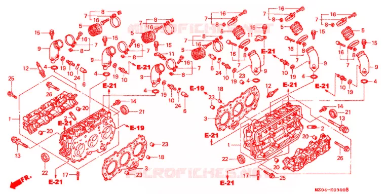CULASSE Honda MOTO 1500 GOLD-WING 2003  GL1500CD3