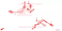 PEDALE pour Honda F6B 1800 BAGGER DELUXE 2AC 2013