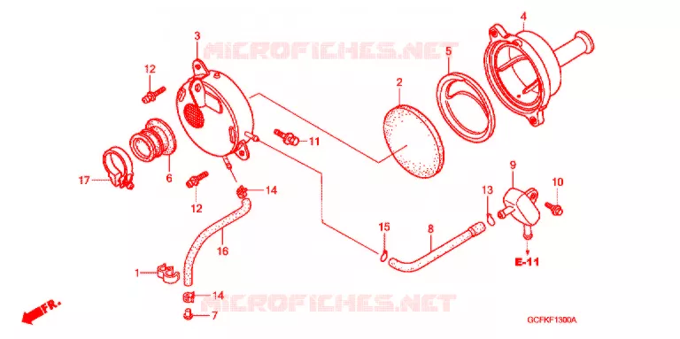 FILTRE A AIR Honda MOTO 70 CRF 2004  CRF70F4