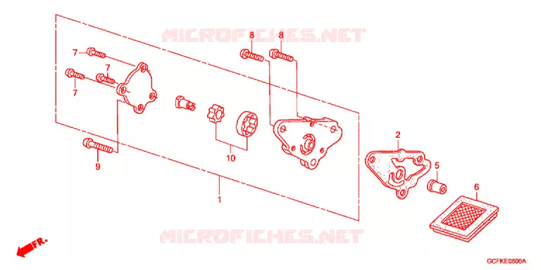 POMPE A HUILE Honda MOTO 70 CRF 2007  CRF70F7