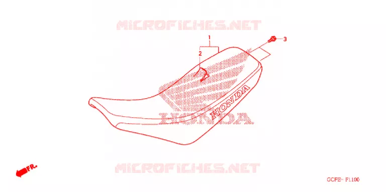 SELLE Honda MOTO 70 CRF 2007  CRF70F7