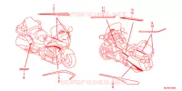 AUTOCOLLANTS pour Honda GL 1800 GOLD WING ABS 2016