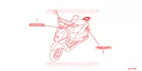 AUTOCOLLANTS pour Honda TACT 50      J 2016