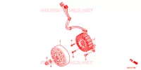 ROTOR   STATOR pour Honda TACT 50      J 2016