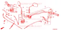 LEVIER DE GUIDON   CABLE   COMMODO (NF100/M/DM/MDM) pour Honda WAVE 100 Electric start 2004