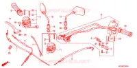 LEVIER DE GUIDON   CABLE   COMMODO (NF100/M/DM/MDM) pour Honda WAVE 100 DM, Kick start 2005