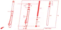 FOURCHE pour Honda WAVE 100 MDM, Electric start 2005