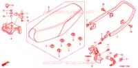 SELLE (NF100/M/DM/MDM) pour Honda WAVE 100 MDM, Electric start 2005