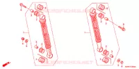 AMORTISSEUR ARRIERE pour Honda WAVE 110 Kick start Front brake drum 2009