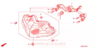 PHARE pour Honda WAVE 110 Kick start Front brake drum 2009