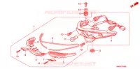 FEUX ARRIERE pour Honda WAVE 110 Kick start  Front brake disk 2009