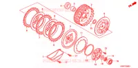 EMBRAYAGE (F.C.C.) pour Honda WAVE 110 Electric start  Front brake disk 2009