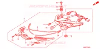 FEUX ARRIERE pour Honda WAVE 110 Electric start  Front brake disk 2009