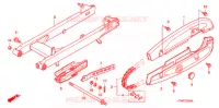 BRAS OSCILLANT (1) pour Honda WAVE 125 Carburetor Kick start 2005