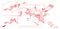 CADRE (1) pour Honda WAVE 125 Carburetor Kick start 2005
