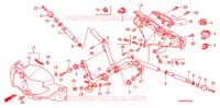 GUIDON   CARENAGE (1) pour Honda WAVE 125 Carburetor Kick start 2005