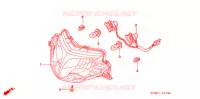PHARE (1) pour Honda WAVE 125 Carburetor Kick start 2005