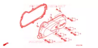 COUVERCLE GAUCHE pour Honda TODAY 50 F 2011