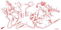 LEVIER DE GUIDON   CABLE   COMMODO (NFS501SHB/C) pour Honda TODAY 50 F 2011