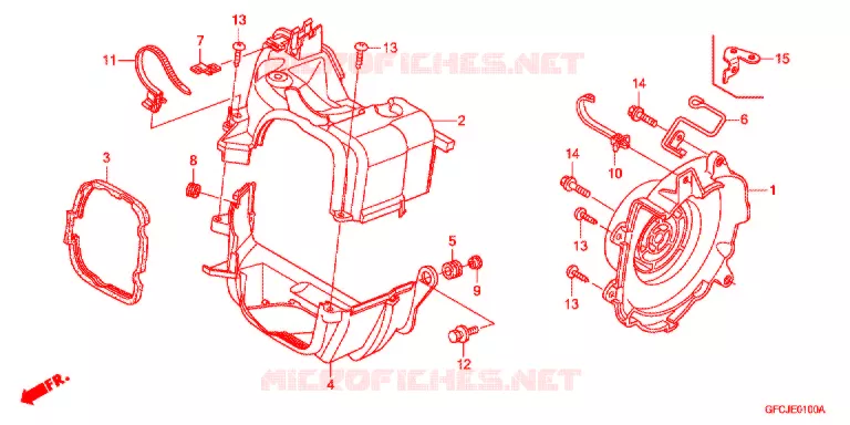 OUIES DE RADIATEUR Honda SCOOTER 50 TODAY 2016  NFS501SHC