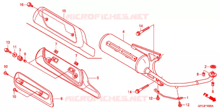 SILENCIEUX D'ECHAPPEMENT Honda SCOOTER 50 TODAY 2012  NFS501SHC