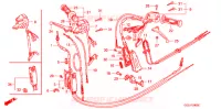 LEVIER DE GUIDON   CABLE   COMMODO pour Honda 50 GYRO X 2004