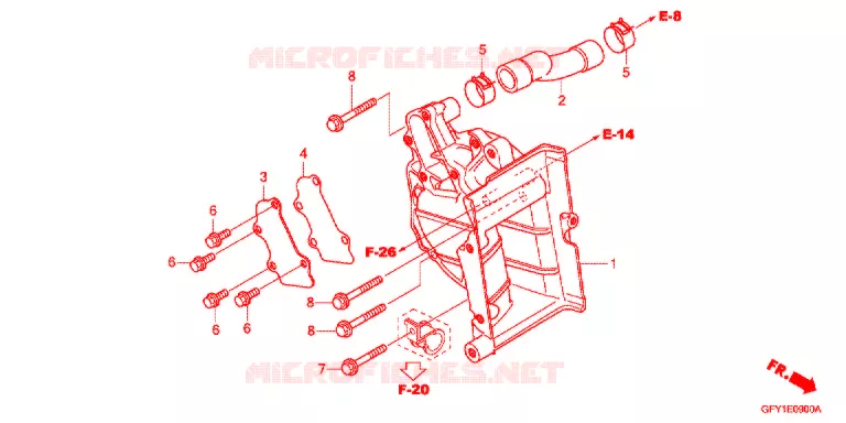SUPPORT RADIATEUR Honda SCOOTER 50 GYRO 2014  NJ50MDB