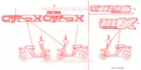 EMBLEME (2) pour Honda 50 GYRO X 1993
