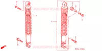 AMORTISSEUR ARRIERE pour Honda REFLEX 250 2007