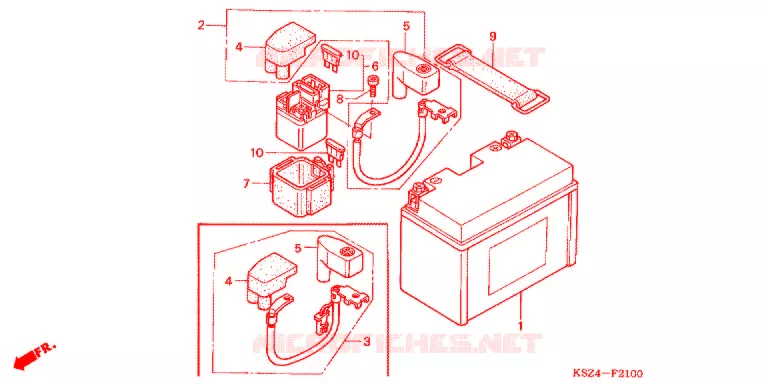 BATTERIE Honda SCOOTER 250 REFLEX 2007  NSS2507_A