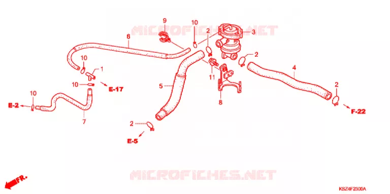 COMMANDE INJECTION D'AIR SOUPAPE Honda SCOOTER 250 REFLEX 2007  NSS2507_A