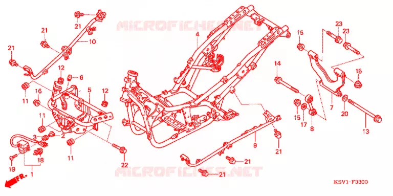 CADRE Honda SCOOTER 250 FORZA 2006  NSS250A6_J