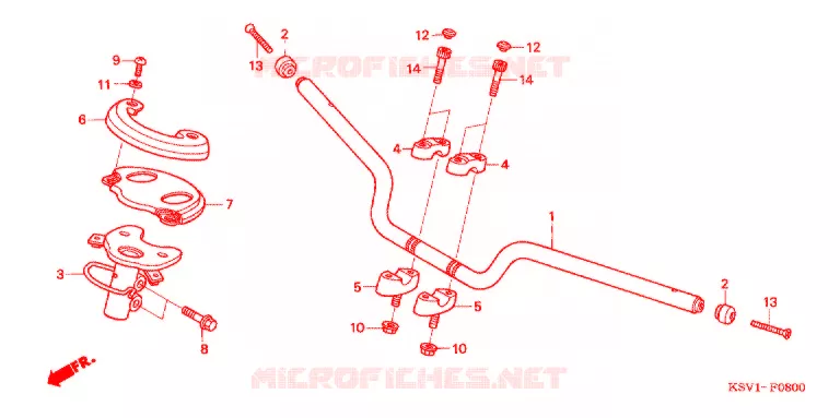 GUIDON Honda SCOOTER 250 FORZA 2006  NSS250A6_J