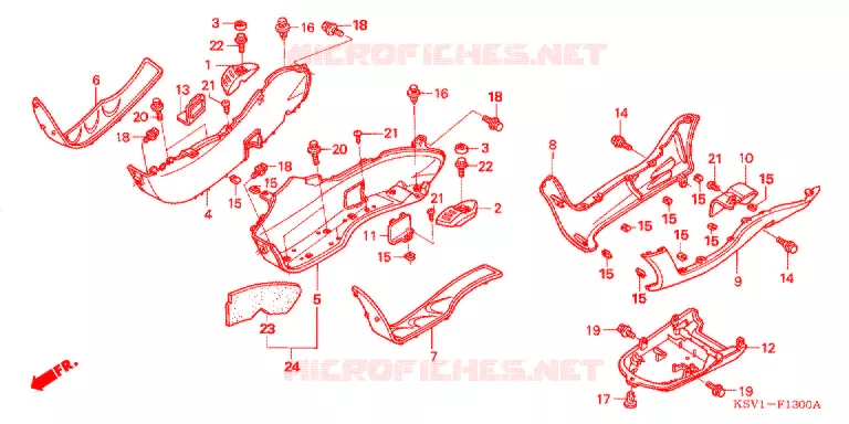 MARCHE PIEDS Honda SCOOTER 250 FORZA 2007  NSS250A6_J