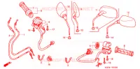 COMMODO   LEVIER   CABLE pour Honda REFLEX 250 ABS 2007