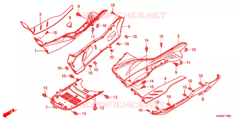 MARCHE PIEDS Honda SCOOTER 250 FORZA 2011  NSS250AB