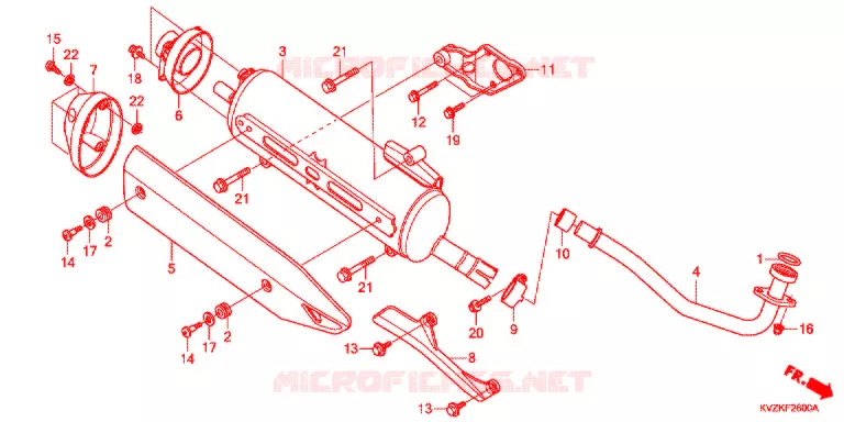SILENCIEUX D'ECHAPPEMENT Honda SCOOTER 250 FORZA 2012  NSS250AB