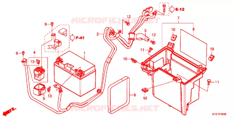 BATTERIE Honda SCOOTER 250 FORZA 2013  NSS250AD