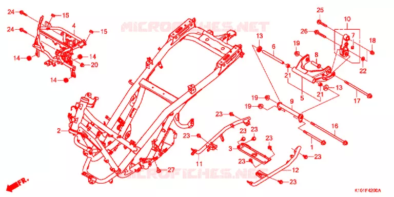 CADRE Honda SCOOTER 250 FORZA 2013  NSS250AD