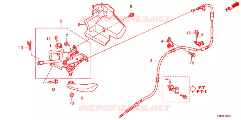 FREIN DE STATIONNEMENT Honda SCOOTER 250 FORZA 2015  NSS250AD
